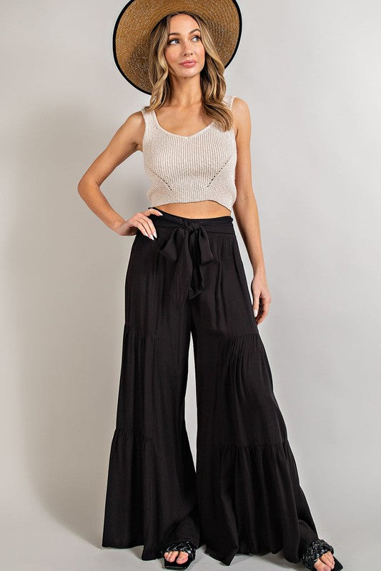 *Tiered Wide Pants