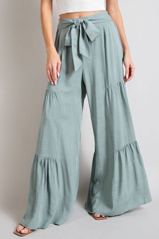 *Tiered Wide Pants