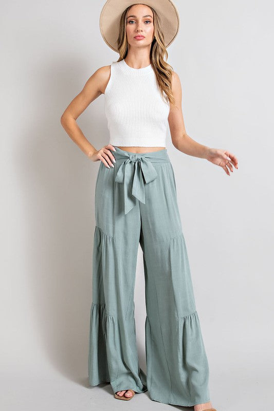 *Tiered Wide Pants