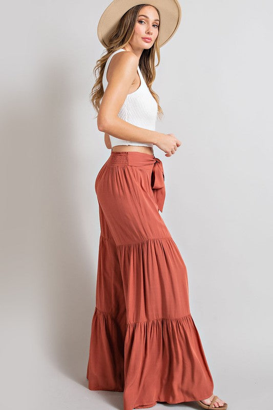 *Tiered Wide Pants