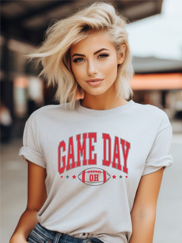 *Game Day Ohio Graphic Short Sleeve Tee - Lovelier