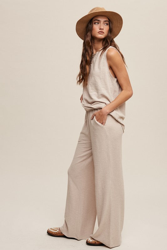 *Soft Knit Tank and Sweat Pant Set