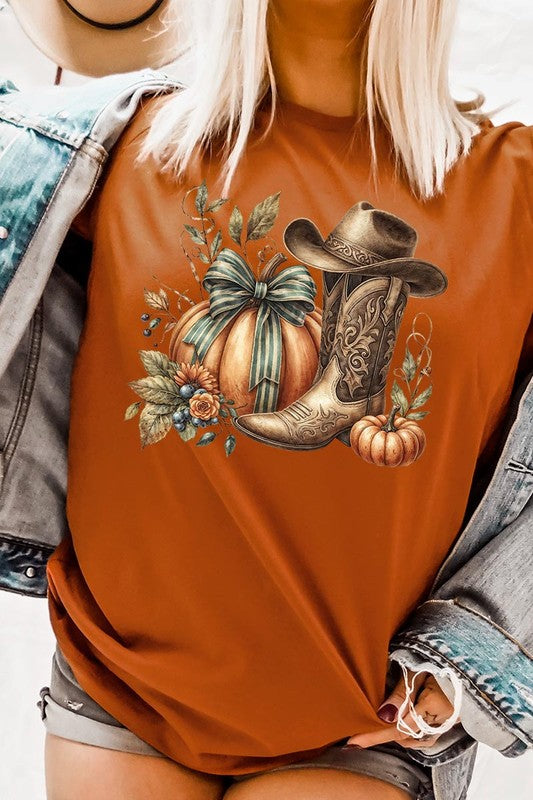 *Howdy Pumpkin Western Fall Graphic Tee