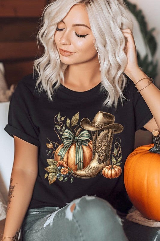 *Howdy Pumpkin Western Fall Graphic Tee