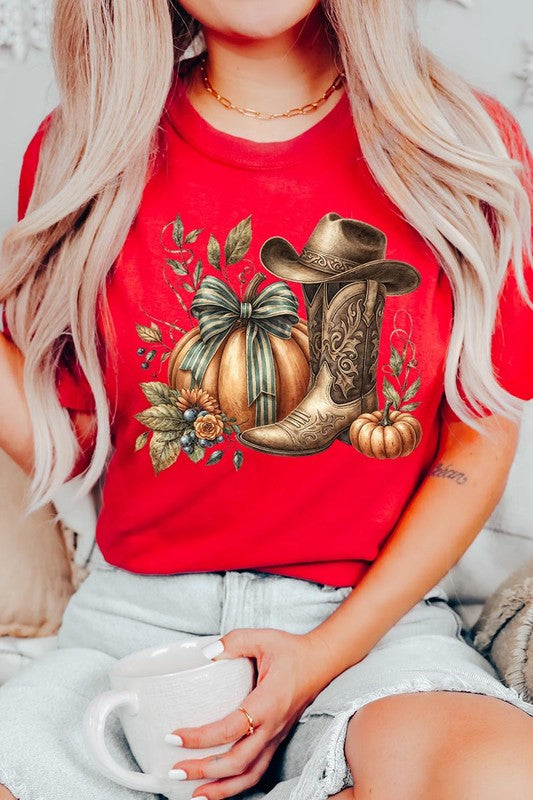 *Howdy Pumpkin Western Fall Graphic Tee