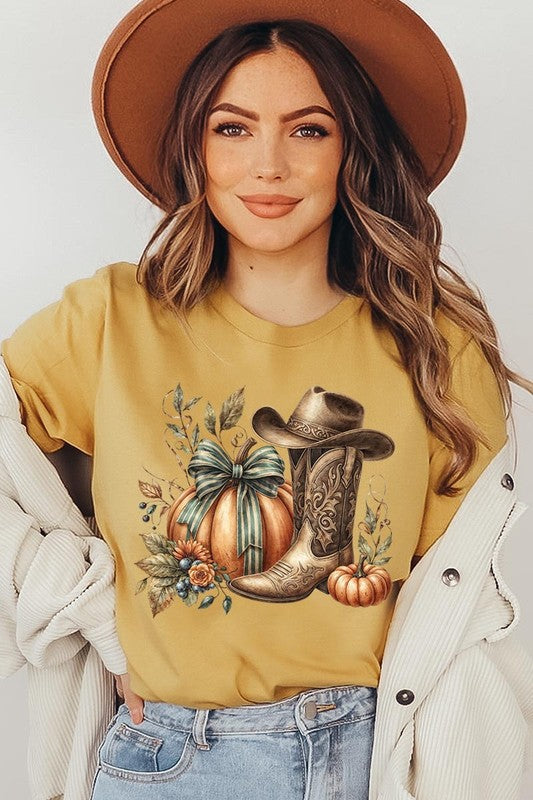 *Howdy Pumpkin Western Fall Graphic Tee