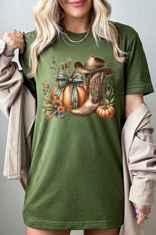 *Howdy Pumpkin Western Fall Graphic Tee