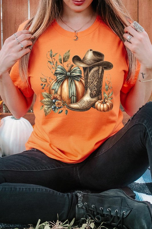 *Howdy Pumpkin Western Fall Graphic Tee