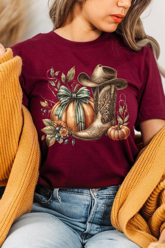 *Howdy Pumpkin Western Fall Graphic Tee