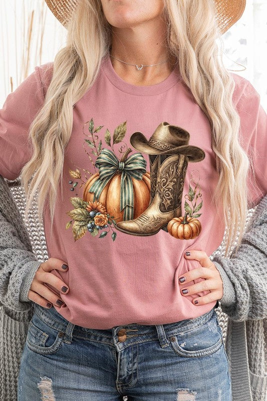 *Howdy Pumpkin Western Fall Graphic Tee