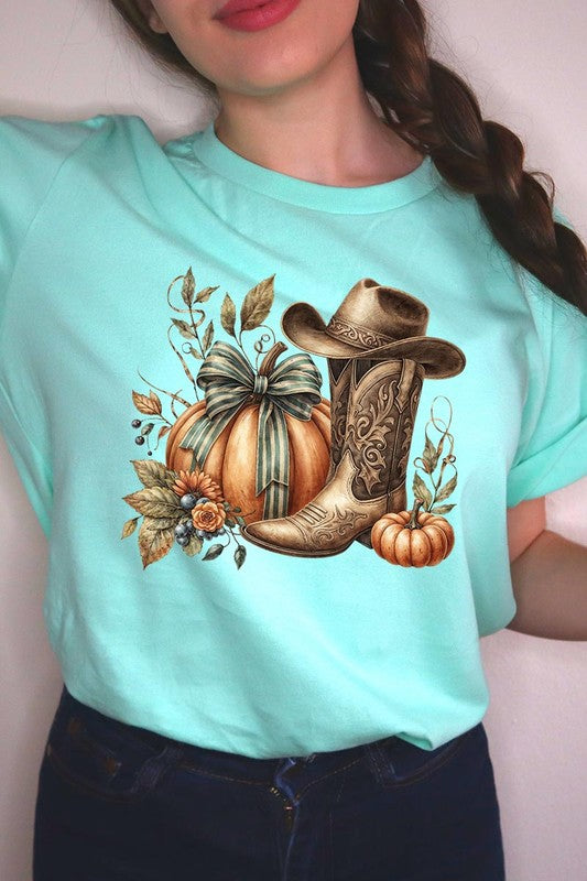 *Howdy Pumpkin Western Fall Graphic Tee