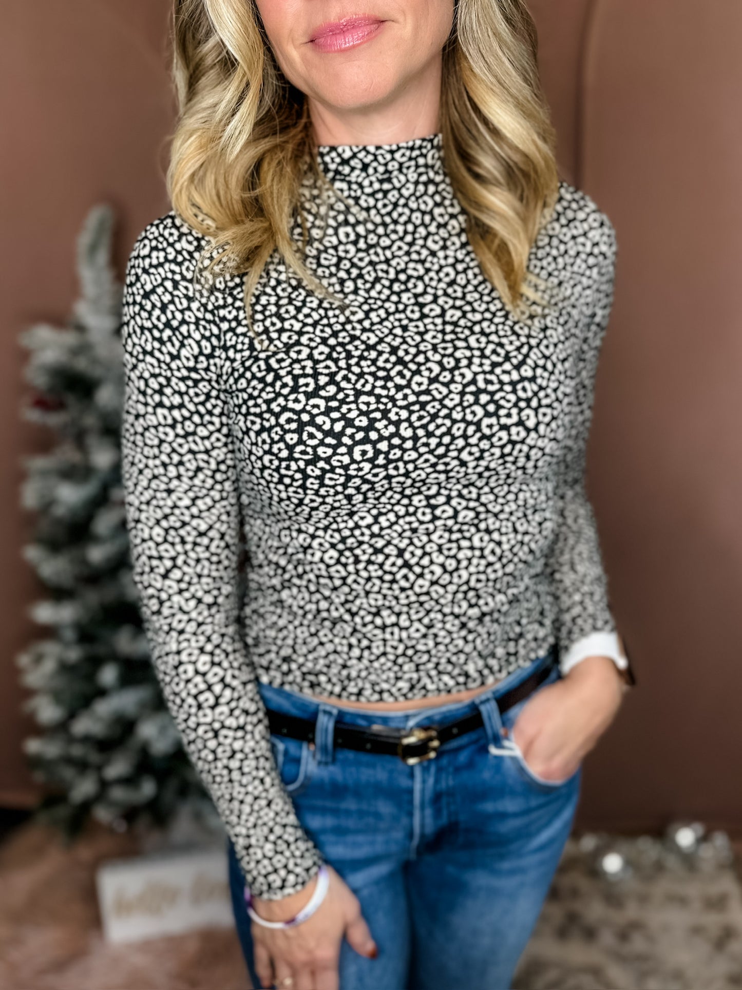 Daring Animal Print Top