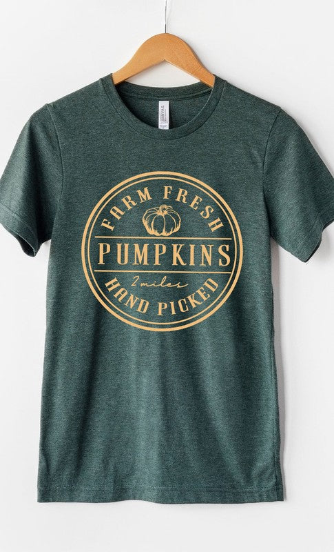 *Farm Fresh Pumpkins Circle Graphic Tee